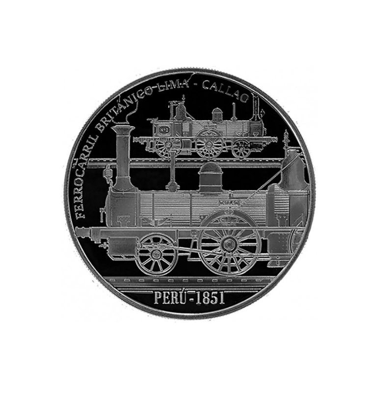 Perú 1 Sol Emisión conmemorativa Serie Iberoamericana XII - Ferrocarriles históricos 2019